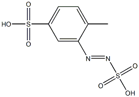 2-Methyl-5-sulfobenzenediazosulfonic acid 结构式