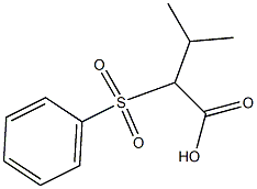 2-Phenylsulfonyl-3-methylbutanoic acid 结构式