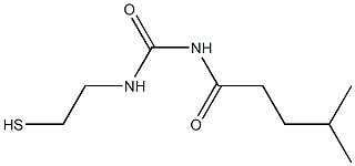 1-(4-Methylpentanoyl)-3-(2-mercaptoethyl)urea 结构式