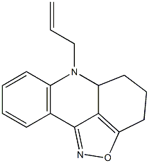 6-Allyl-4,5,5a,6-tetrahydro-3H-isoxazolo[5,4,3-kl]acridine 结构式