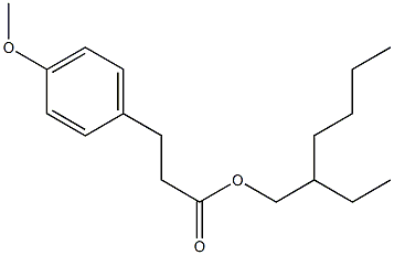 3-(4-Methoxyphenyl)propanoic acid 2-ethylhexyl ester 结构式