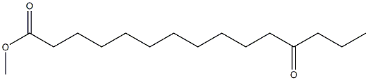 12-Oxopentadecanoic acid methyl ester 结构式