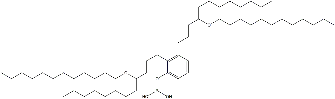 Phosphorous acid bis[4-(dodecyloxy)dodecyl]phenyl ester 结构式