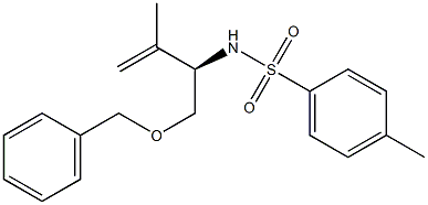 N-[(R)-1-[(Benzyloxy)methyl]-2-methyl-2-propenyl]-4-methylbenzenesulfonamide 结构式