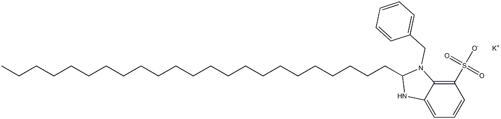 1-Benzyl-2,3-dihydro-2-tricosyl-1H-benzimidazole-7-sulfonic acid potassium salt 结构式