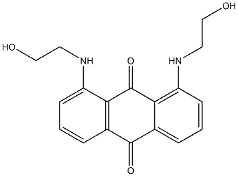 1,8-Bis(2-hydroxyethylamino)-9,10-anthraquinone 结构式