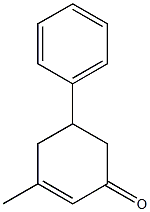 5-Phenyl-3-methyl-2-cyclohexene-1-one 结构式