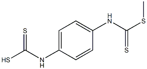 (1,4-Phenylene)bis(imino)bis(dithioformic acid methyl) ester 结构式