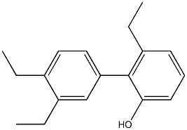 3-Ethyl-2-(3,4-diethylphenyl)phenol 结构式