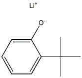 Lithium 2-tert-butylphenolate 结构式