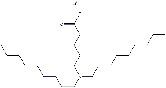 5-(Dinonylamino)valeric acid lithium salt 结构式