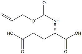 (S)-2-[[(Allyloxy)carbonyl]amino]pentanedioic acid 结构式