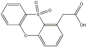 Phenoxathiin-1-acetic acid 10,10-dioxide 结构式