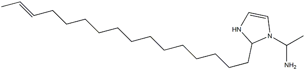 1-(1-Aminoethyl)-2-(14-hexadecenyl)-4-imidazoline 结构式