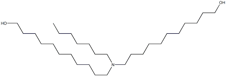 11,11'-(Heptylimino)bis(1-undecanol) 结构式