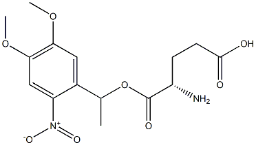 Glutamic acid 1-[1-(4,5-dimethoxy-2-nitrophenyl)ethyl] ester 结构式