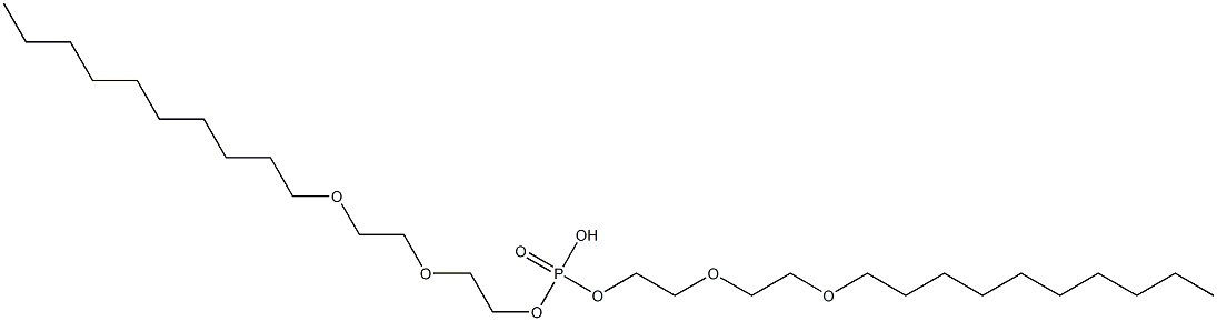 Phosphoric acid hydrogen bis[2-[2-(decyloxy)ethoxy]ethyl] ester 结构式