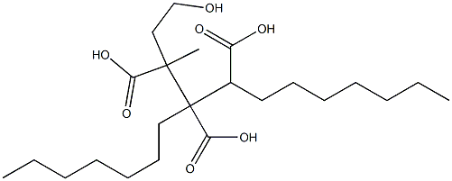 Butane-1,2,3-tricarboxylic acid 3-(2-hydroxyethyl)1,2-diheptyl ester 结构式