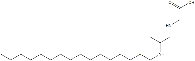 N-[2-(Hexadecylamino)propyl]aminoacetic acid 结构式