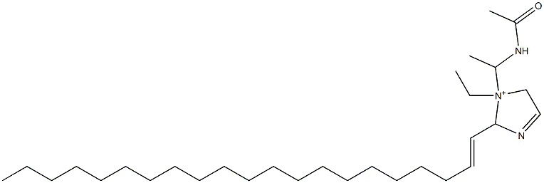 1-[1-(Acetylamino)ethyl]-1-ethyl-2-(1-henicosenyl)-3-imidazoline-1-ium 结构式