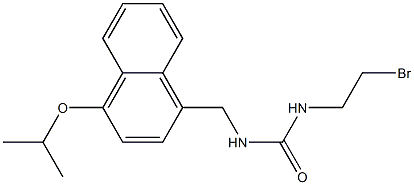 1-(2-Bromoethyl)-3-[(4-isopropoxy-1-naphtyl)methyl]urea 结构式