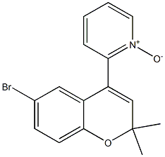 2-(2,2-Dimethyl-6-bromo-2H-1-benzopyran-4-yl)pyridine 1-oxide 结构式