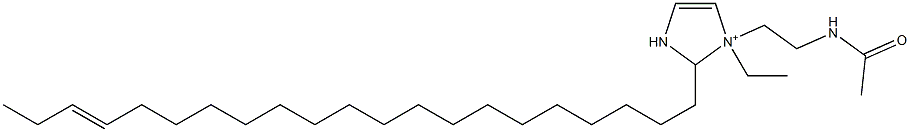 1-[2-(Acetylamino)ethyl]-1-ethyl-2-(18-henicosenyl)-4-imidazoline-1-ium 结构式