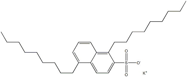 1,5-Dinonyl-2-naphthalenesulfonic acid potassium salt 结构式