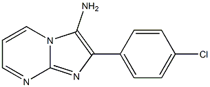 2-(4-Chlorophenyl)-3-aminoimidazo[1,2-a]pyrimidine 结构式