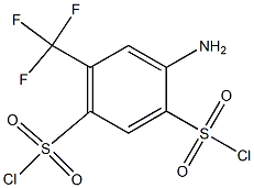 4-Amino-6-(trifluoromethyl)benzene-1,3-disulfonic acid dichloride 结构式