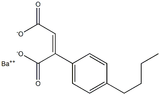 2-(4-Butylphenyl)maleic acid barium salt 结构式