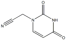 (2,4-Dioxo-1,2,3,4-tetrahydropyrimidine-1-yl)acetonitrile 结构式