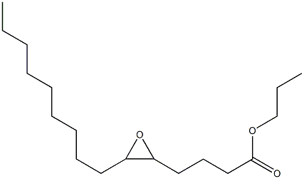 5,6-Epoxypentadecanoic acid propyl ester 结构式