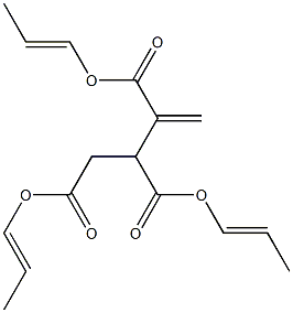 3-Butene-1,2,3-tricarboxylic acid tri(1-propenyl) ester 结构式