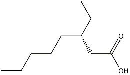 [S,(-)]-3-Ethyloctanoic acid 结构式