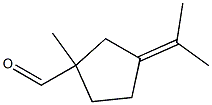 1-Methyl-3-isopropylidenecyclopentanecarbaldehyde 结构式