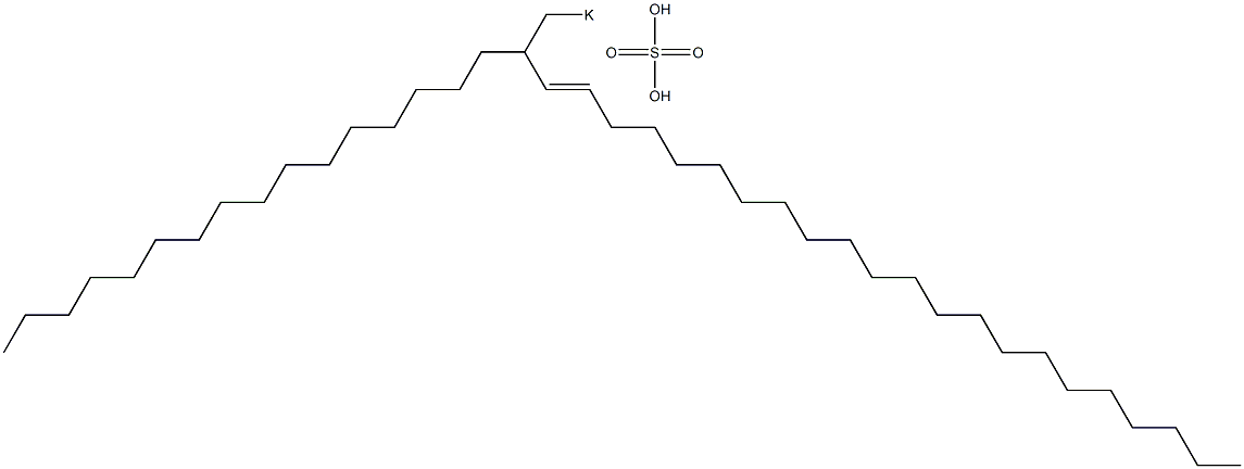 Sulfuric acid 2-hexadecyl-3-tetracosenyl=potassium ester salt 结构式