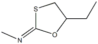 N-Methyl-5-ethyl-1,3-oxathiolan-2-imine 结构式