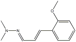 2-Methoxycinnamaldehyde dimethyl hydrazone 结构式