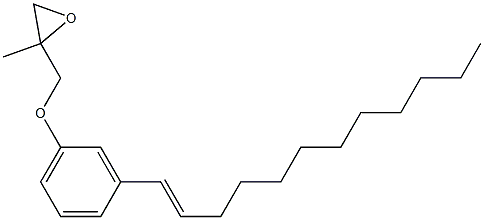 3-(1-Dodecenyl)phenyl 2-methylglycidyl ether 结构式