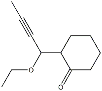2-(1-Ethoxy-2-butynyl)cyclohexanone 结构式