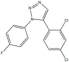 1-(4-Fluorophenyl)-5-(2,4-dichlorophenyl)-1H-1,2,3-triazole 结构式