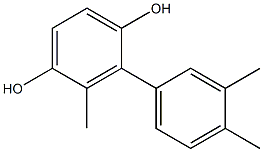 2-(3,4-Dimethylphenyl)-3-methylbenzene-1,4-diol 结构式