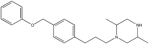 1-[3-[4-(Phenoxymethyl)phenyl]propyl]-2,5-dimethylpiperazine 结构式