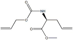 (2S)-2-(Allyloxycarbonylamino)-4-pentenoic acid methyl ester 结构式