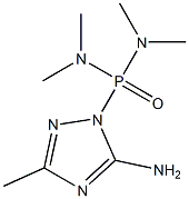 (5-Amino-3-methyl-1H-1,2,4-triazol-1-yl)bis(dimethylamino)phosphine oxide 结构式