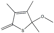 2-Methylene-3,4,5-trimethyl-5-methoxy-2,5-dihydrothiophene 结构式