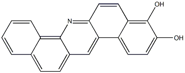 Dibenz[a,h]acridine-3,4-diol 结构式