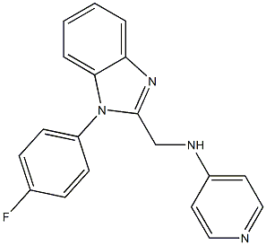 1-(4-Fluorophenyl)-2-(4-pyridinylaminomethyl)-1H-benzimidazole 结构式