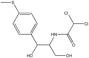 2-(Dichloroacetylamino)-1-[p-(methylthio)phenyl]-1,3-propanediol 结构式